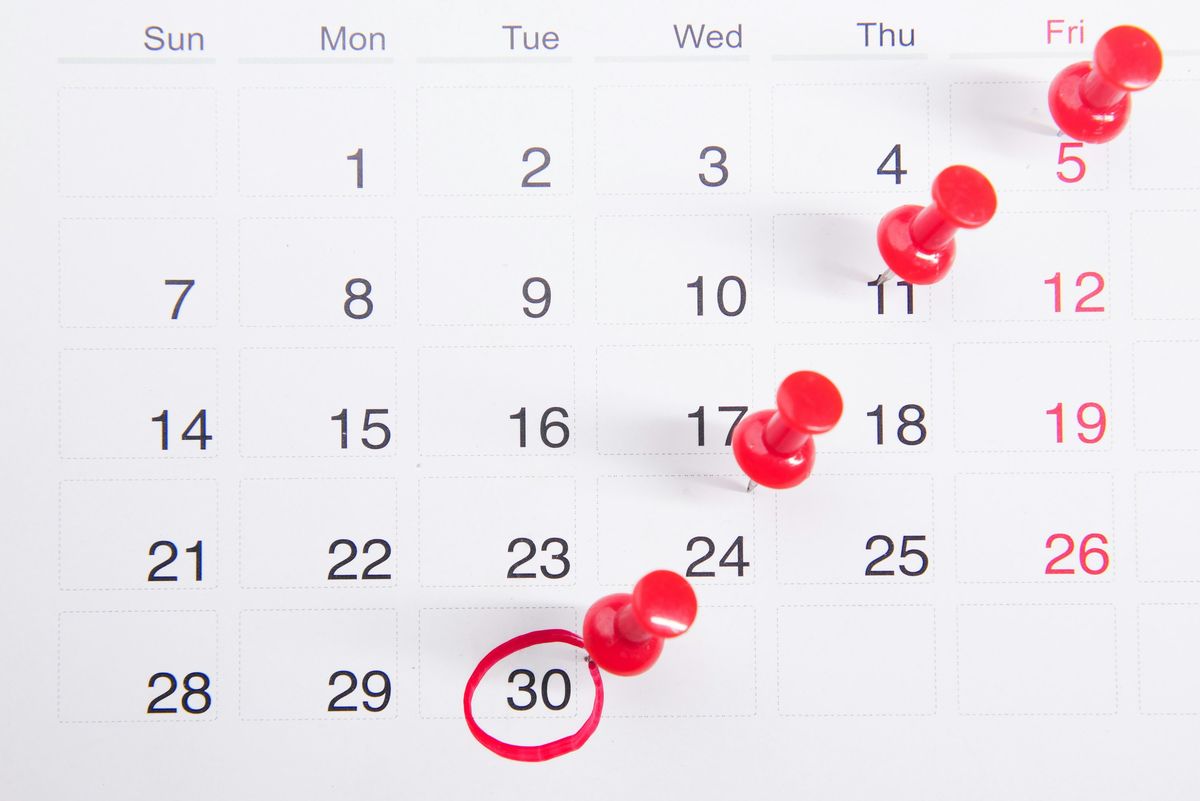 Kalender med dager