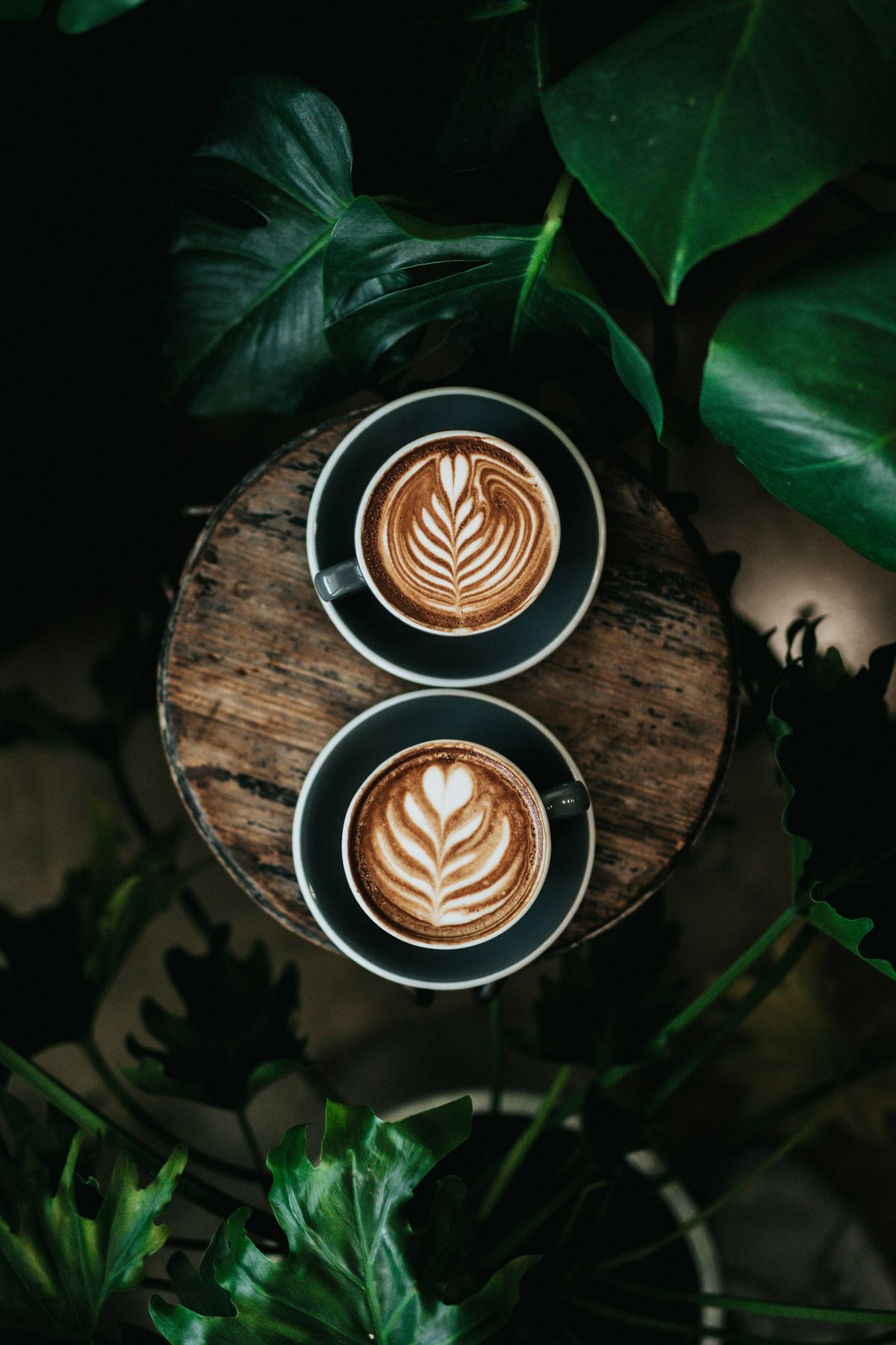 Dampende varm kaffe i kopp